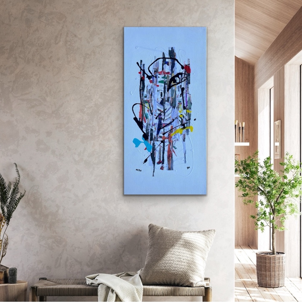 Mixed Media Art on canvas 6 (2024)